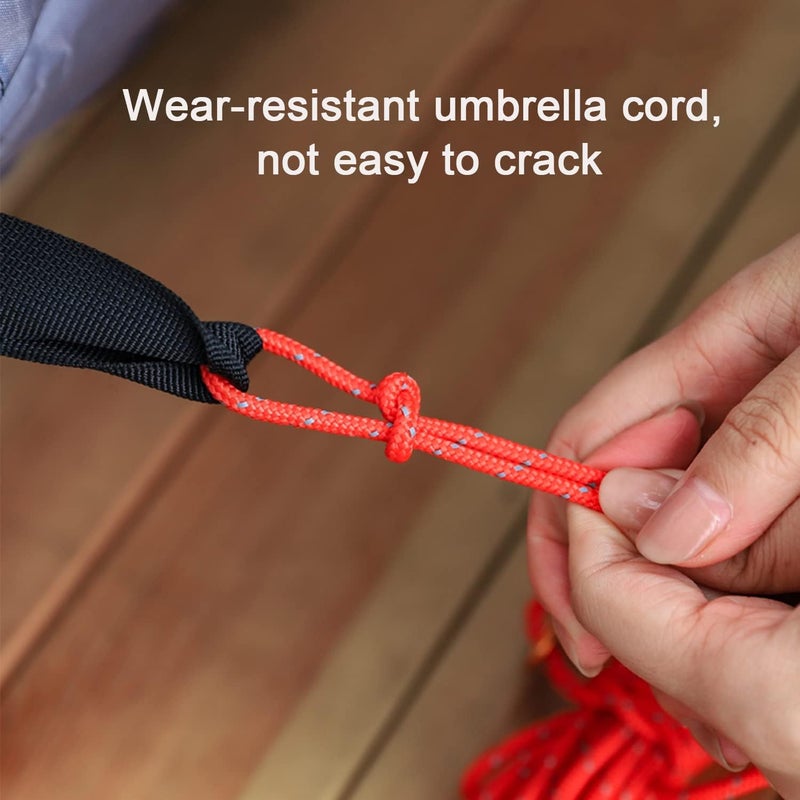 Smithok 8 Pack 4mm Guy Lines Ultralight Tent Cords with Aluminum Adjuster Tensioner Outdoor Camping Guylines Ropes for Tent Tarp,Climbing,Hiking Backpacking (Army-Green) - Image 5